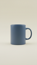 Coffee mug in slate blue ceramic