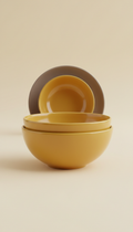 Sunlit Ochre stacking bowl