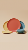 Vermillion Pop dinner plate