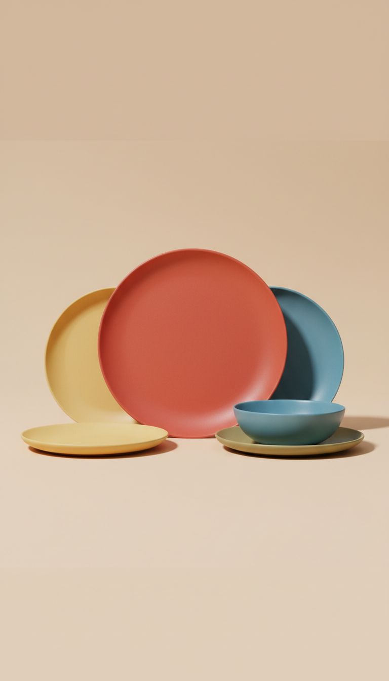 Vermillion Pop dinner plate