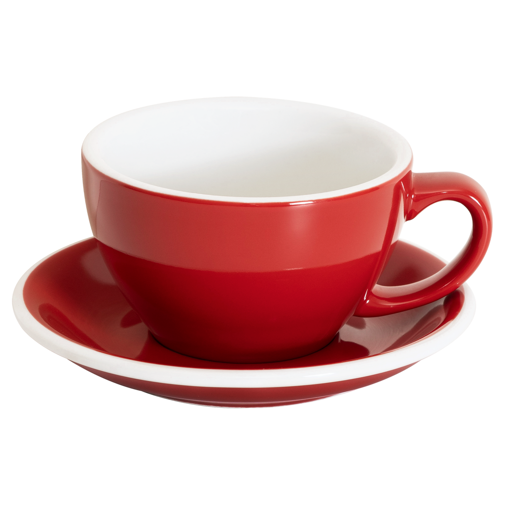 Set of 1 x 300ml Cafe Latte Cup and Saucer
