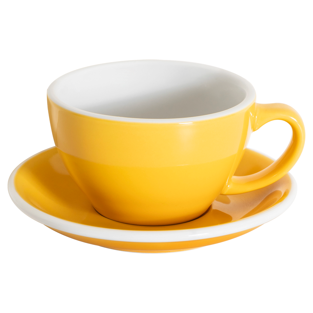 Set of 1 x 300ml Cafe Latte Cup and Saucer