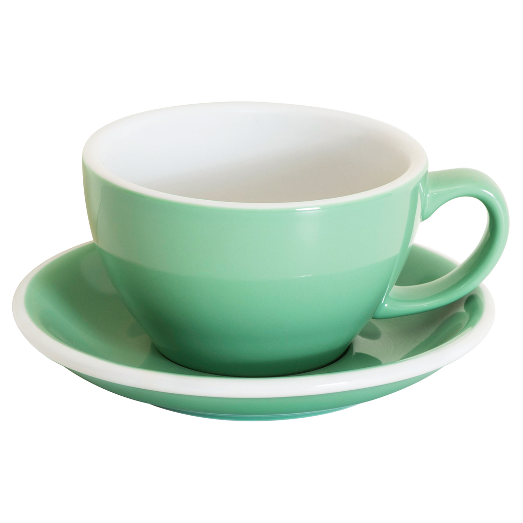 Set of 1 x 300ml Cafe Latte Cup and Saucer