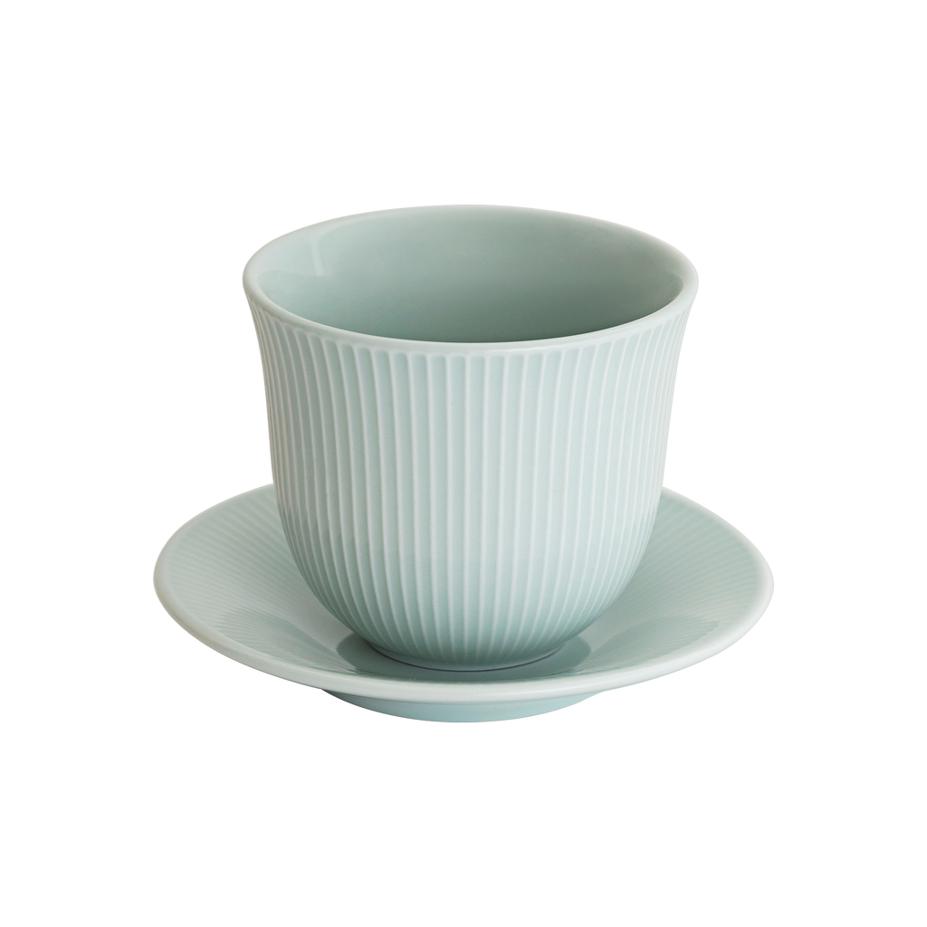 250ml Embossed Tasting Cup  and 13cm Embossed Plate