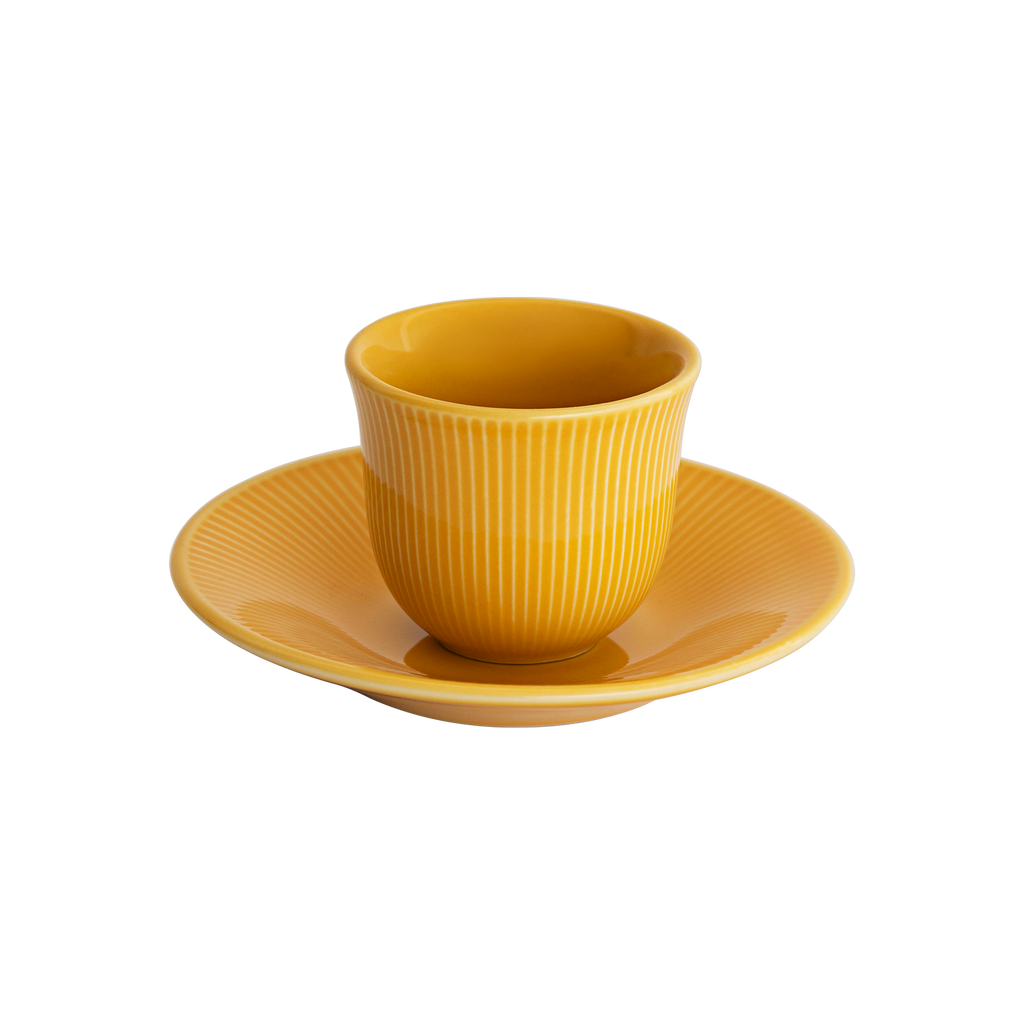 80ml Embossed Tasting Cup  and 13cm Embossed Plate