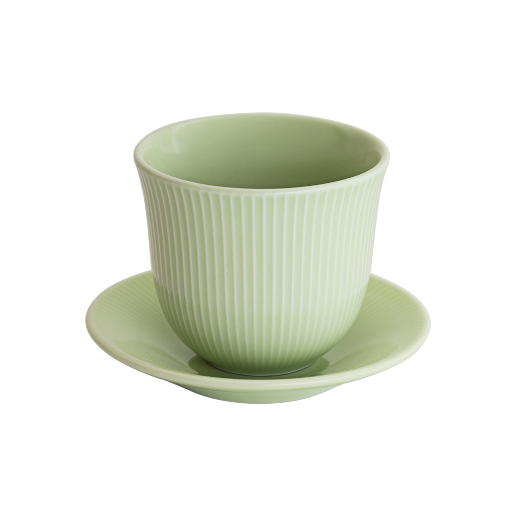 250ml Embossed Tasting Cup  and 13cm Embossed Plate