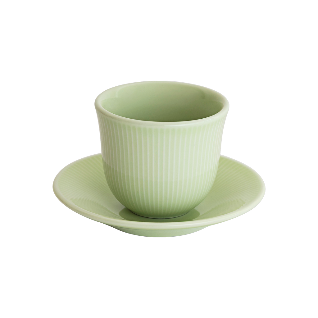 150ml Embossed Tasting Cup  and 13cm Embossed Plate