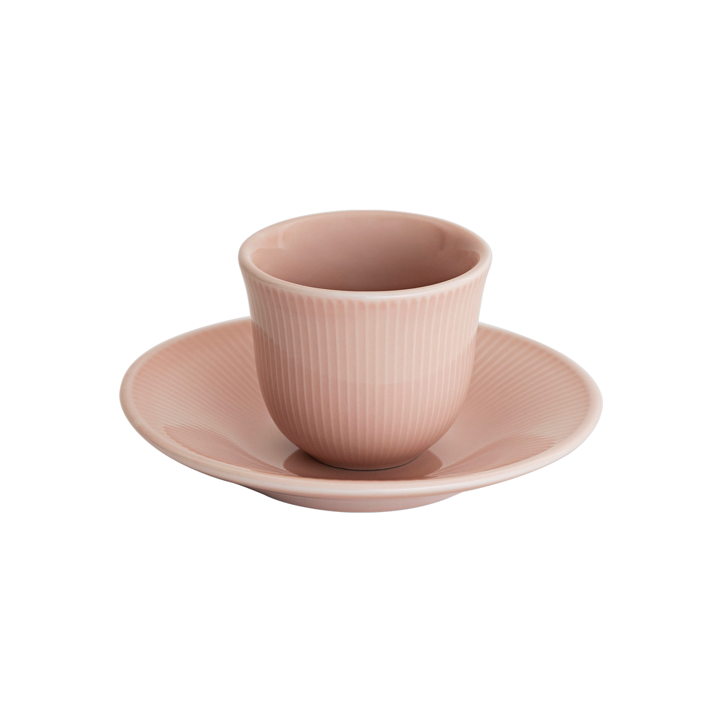 80ml Embossed Tasting Cup  and 13cm Embossed Plate