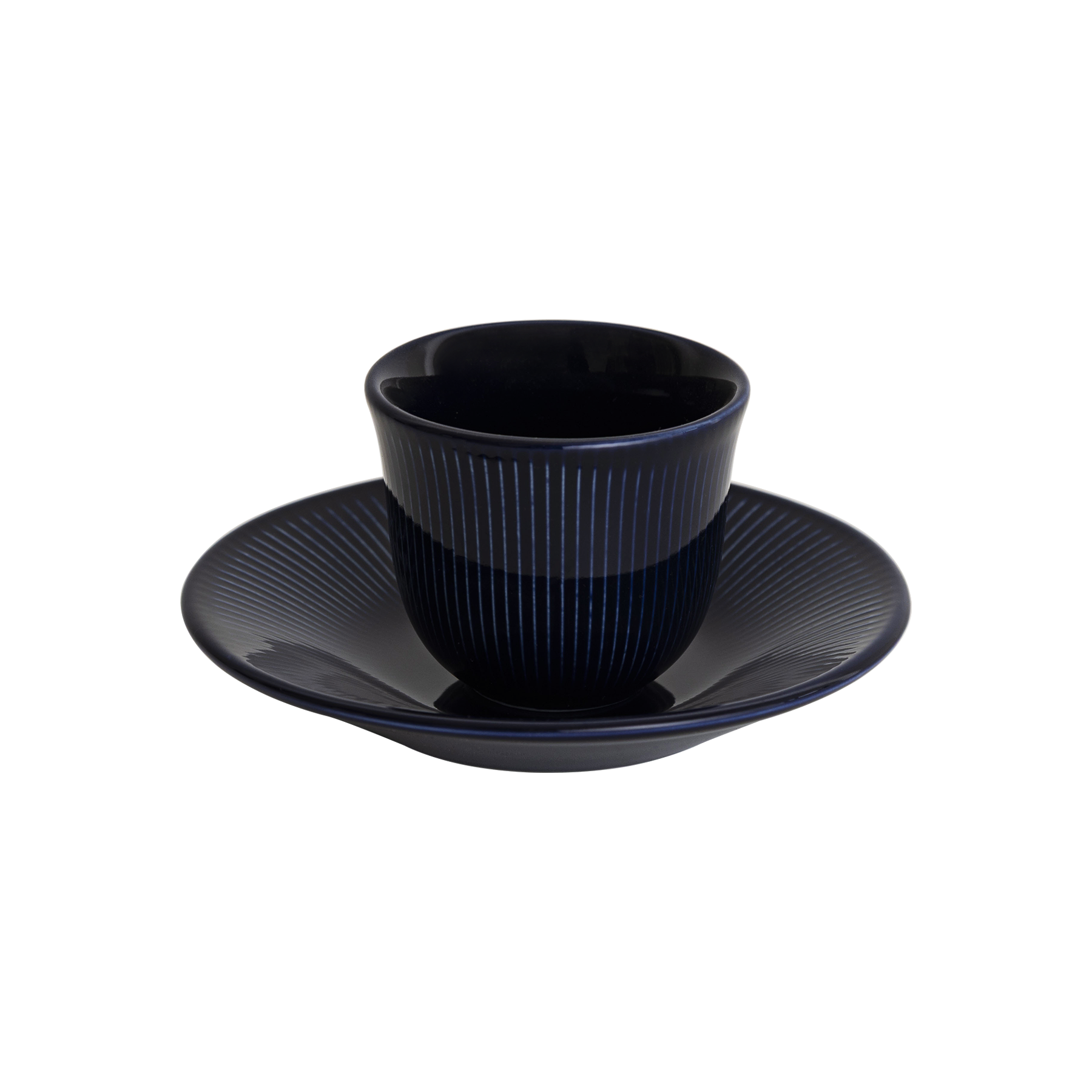 80ml Embossed Tasting Cup  and 13cm Embossed Plate