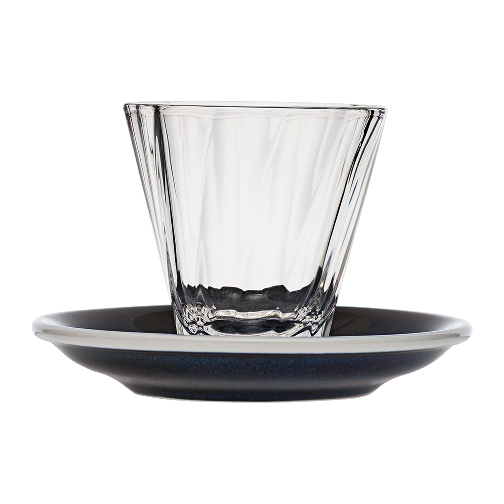 180ml Twisted Cappuccino Glass  and 14.5cm Shared Saucer