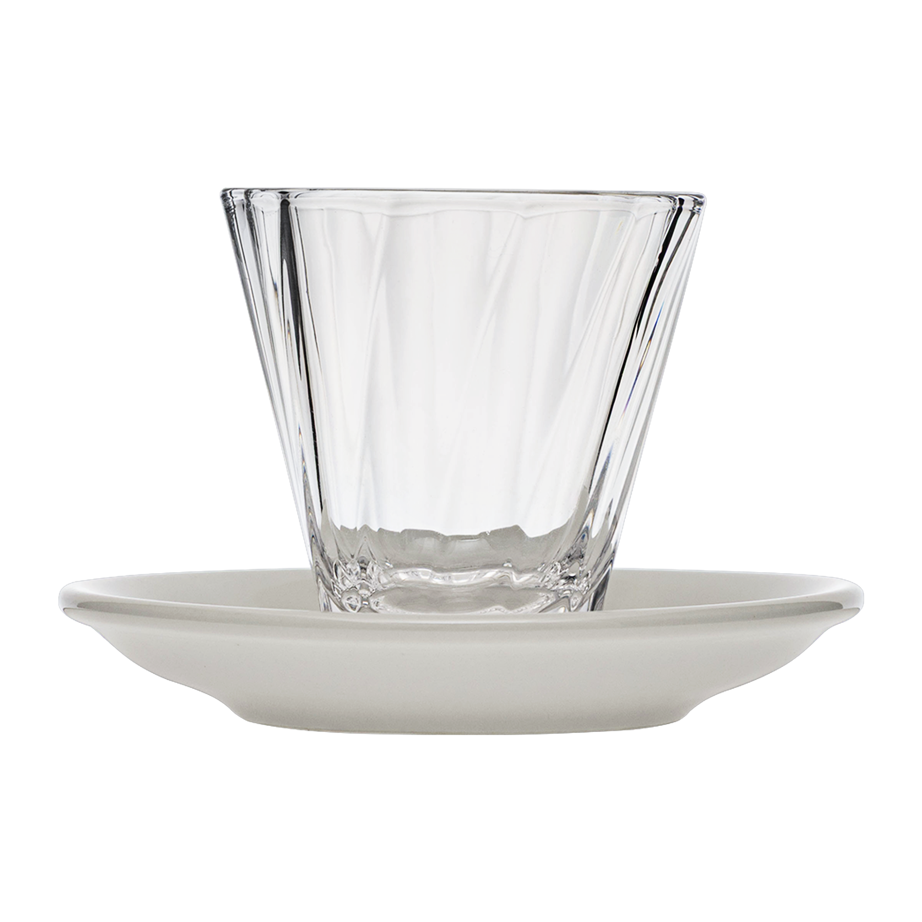 180ml Twisted Cappuccino Glass  and 14.5cm Shared Saucer
