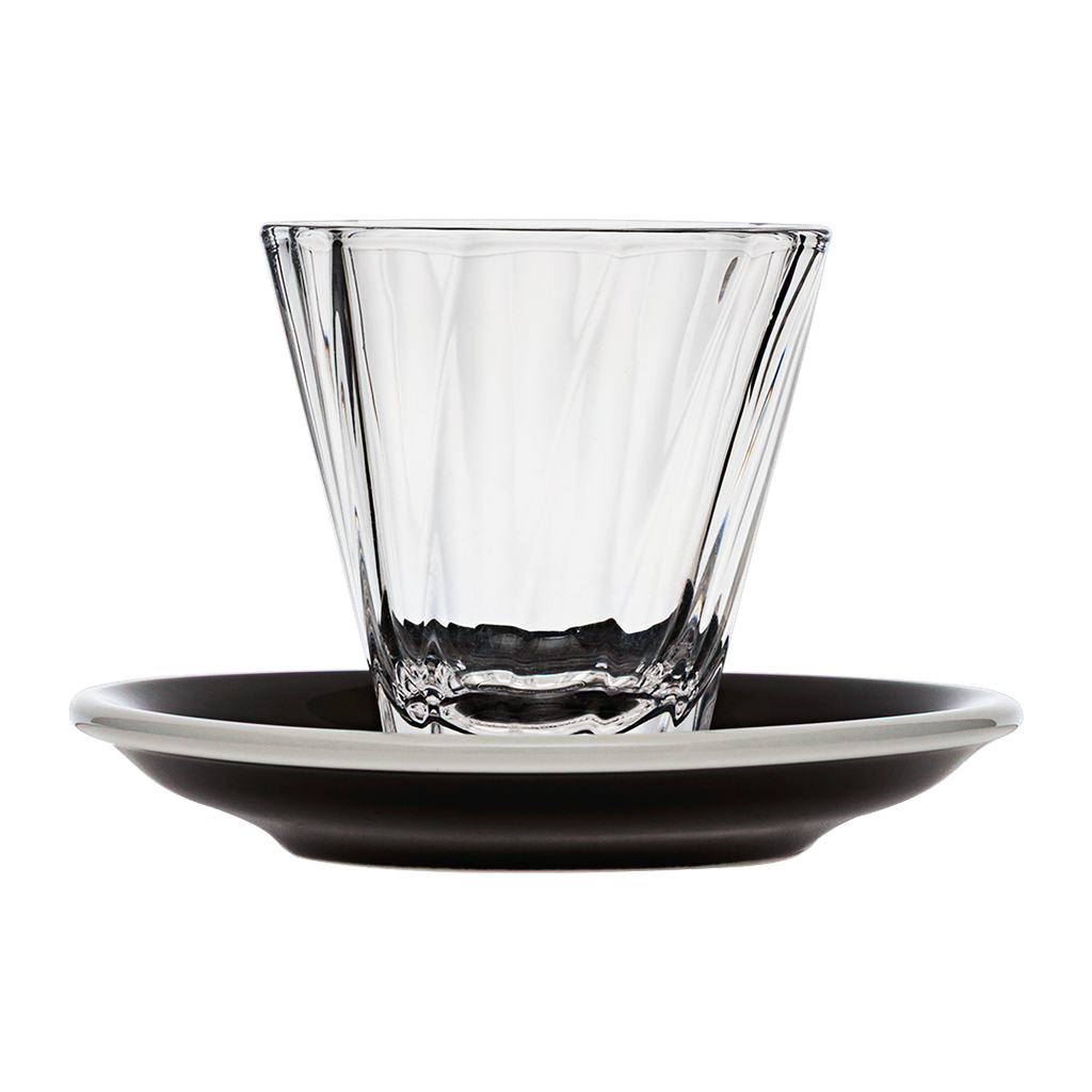 180ml Twisted Cappuccino Glass  and 14.5cm Shared Saucer