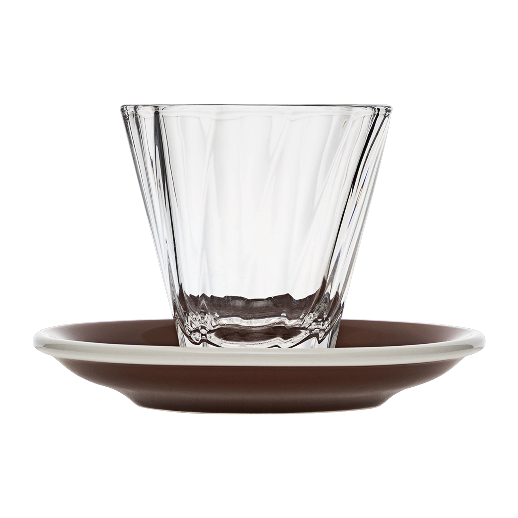 180ml Twisted Cappuccino Glass  and 14.5cm Shared Saucer
