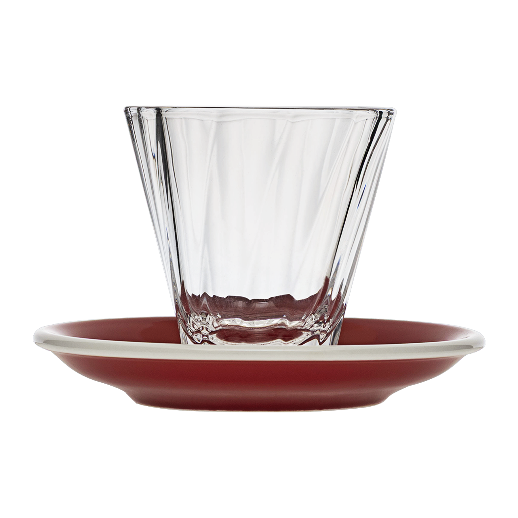 180ml Twisted Cappuccino Glass  and 14.5cm Shared Saucer