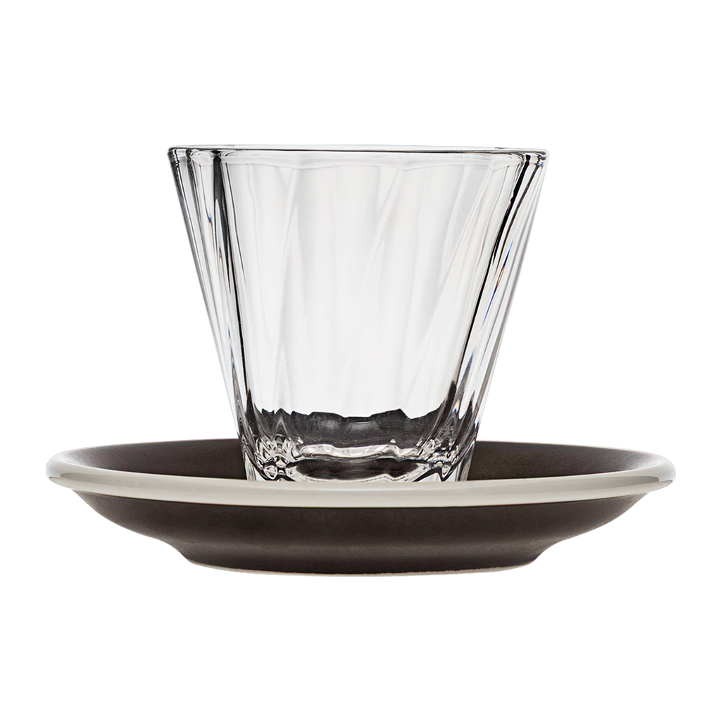 180ml Twisted Cappuccino Glass  and 14.5cm Shared Saucer
