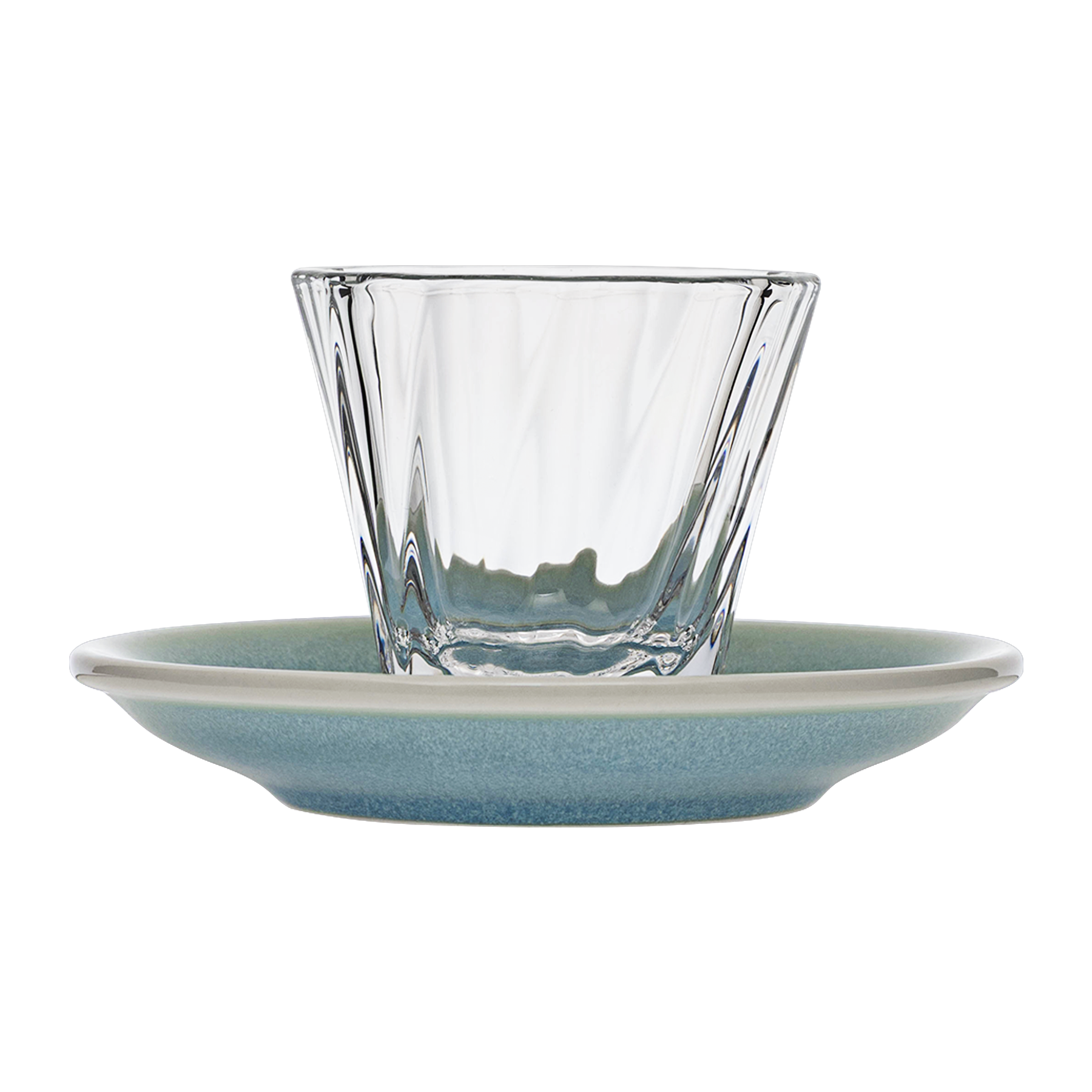 120ml Twisted Cortado Glass  and 14.5cm Shared Saucer