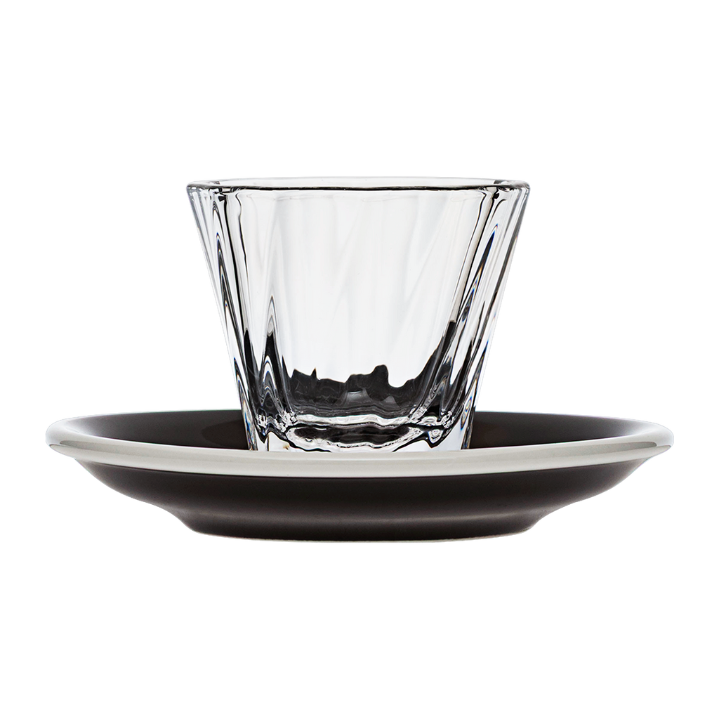 120ml Twisted Cortado Glass  and 14.5cm Shared Saucer