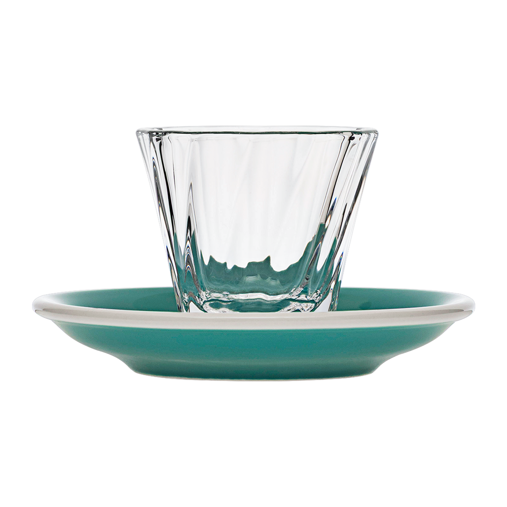 120ml Twisted Cortado Glass  and 14.5cm Shared Saucer