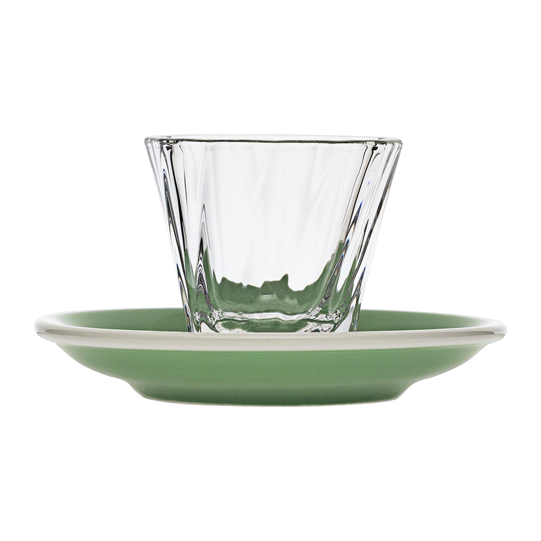 120ml Twisted Cortado Glass  and 14.5cm Shared Saucer