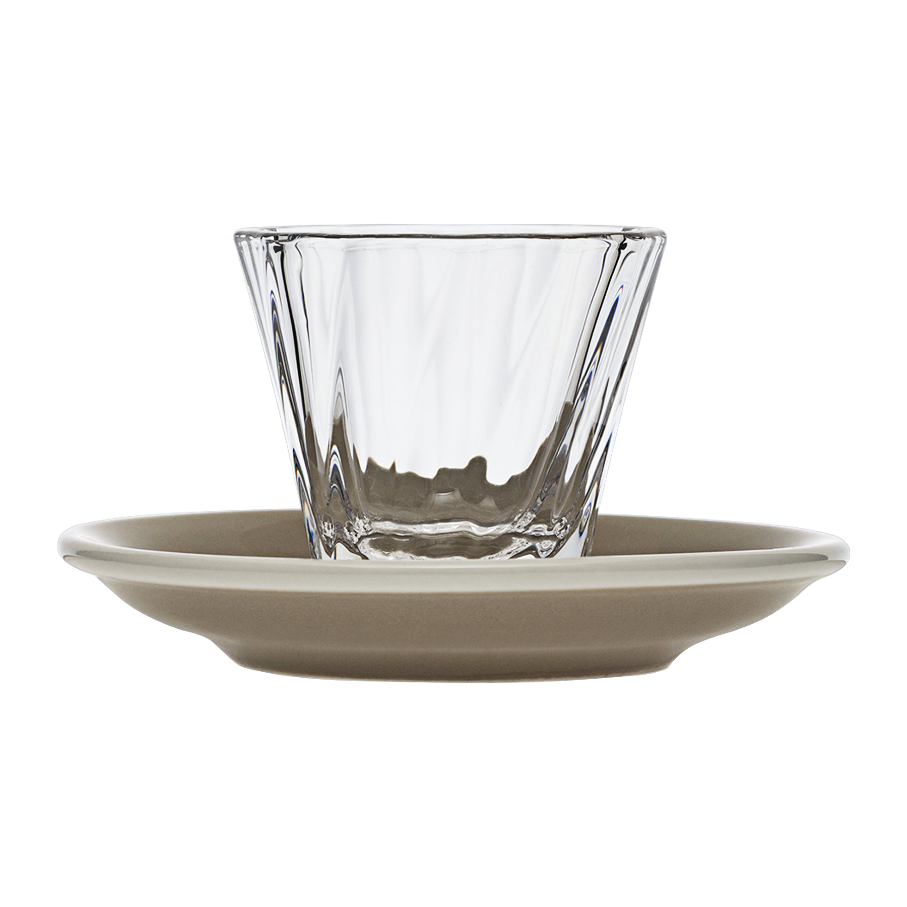 120ml Twisted Cortado Glass  and 14.5cm Shared Saucer