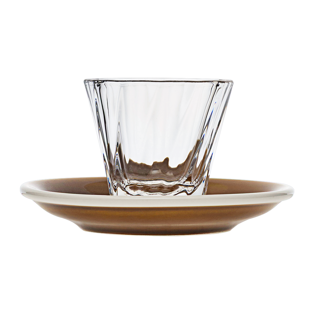 120ml Twisted Cortado Glass  and 14.5cm Shared Saucer