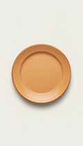 Dinner plate with apricot glaze